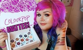 Colourpop Matte Collection Haul and Swatches