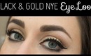 Black and Gold NYE Makeup