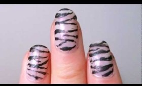 Sexy Sheer Zebra Nails