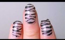 Sexy Sheer Zebra Nails