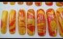 GNbL- Red and Yellow Water Marble