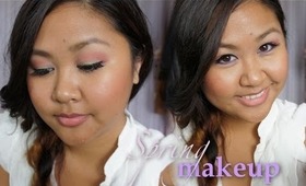 Spring Makeup Tutorial - Pink, Gold & Purple