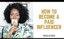 How To Become A Paid Influencer