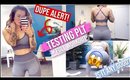 PRETTYLITTLETHING TRY-ON HAUL | SQUAT TEST + BEGINNERS WORKOUT 🏋🏻‍♀️ AD
