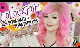 Colourpop Spring Summer Ultra Matte and Ultra Satin Lips | Lip Swatches