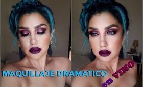 🍷Maquillaje en VINO / BURGUDY makeup tutorial 💖 | auroramakeup