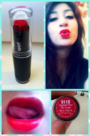 Wet n Wild lipstick in Stoplight Red 