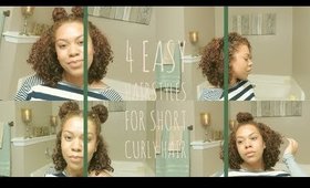 4 Easy Hairstyles for Short Curly Hair
