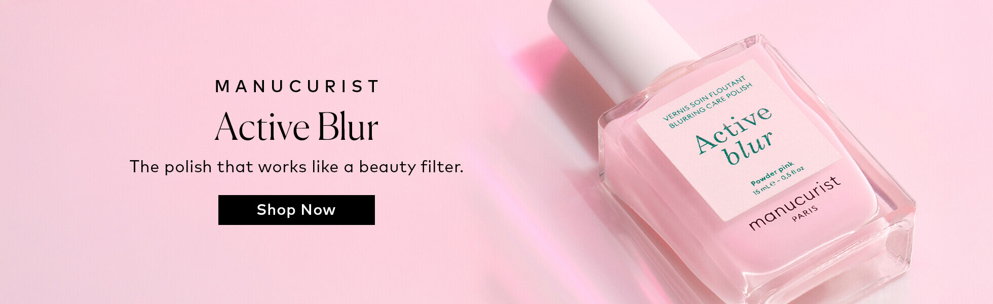 Meet the polish that works like a beauty filter. Shop the Manucurist Active Blur at Beautylish.com