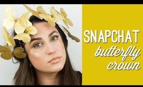 Pretty Halloween Makeup | Snapchat Butterfly Crown