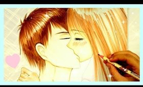 Draw Romantic Manga Kiss | Christmas Series