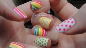 Freehand spots and stripes, summery and fun