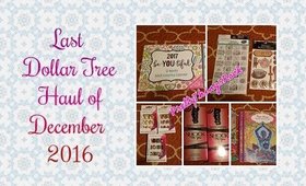 Dollar Tree Haul #37 | Last one of 2016 | PrettyThingsRock