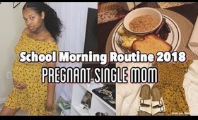 Pregnant SCHOOL MORNING ROUTINE 2018 (vlog style)