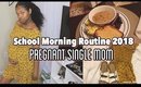 Pregnant SCHOOL MORNING ROUTINE 2018 (vlog style)