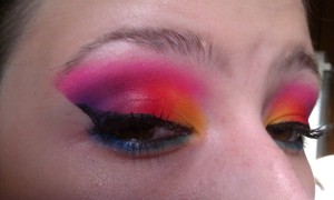 my attempt to re-create VintageorTacky's rainbow look :]