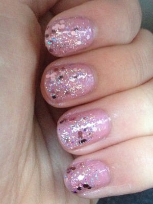Sparkly and pink