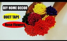 How To Make Roses Using Duct Tape | DIY Home Decor