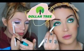 FULL FACE OF DOLLAR TREE MAKEUP  | ft my daughter