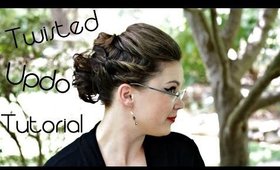 Twisted Updo Tutorial for Short Hair