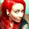 Neon red hair :)