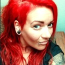 Neon red hair :)