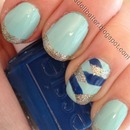 braided mint and blue 