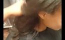 Full sew seamless sew in with natural part