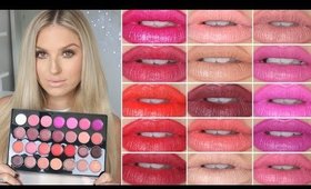 Lip Swatches & Review! ♡ BH Cosmetics 28 Color Lipstick Palette