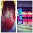 vibrant red ombre !