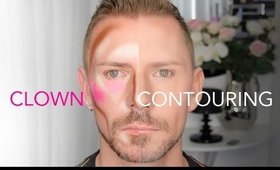 CLOWN CONTOURING MAKEUP TUTORIAL - THE LATEST TREND!