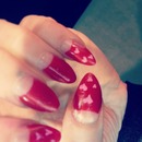 valentines Heart inspired nails