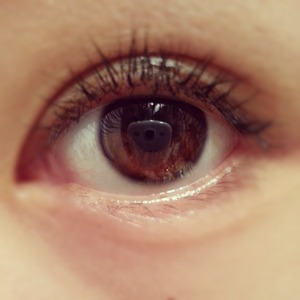 A 14 year old Chinese girl's brown gorgeous eyes. 