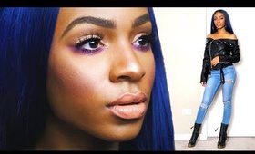 Friday Night Out GRWM! Purple Smokey Eye + Outfit ▸ VICKYLOGAN