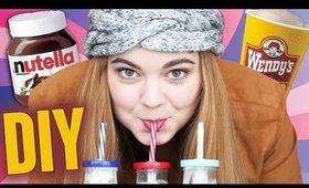 DIY Nutella Wendy's Frosty Shake! How to Make a Nutella Shake! Easy and Yummy! - Chelsea Crockett