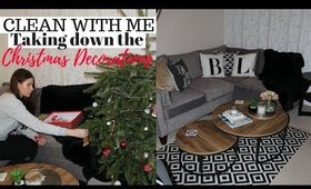 CLEAN WITH ME UK - Taking Down the Christmas Decorations