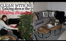 CLEAN WITH ME UK - Taking Down the Christmas Decorations