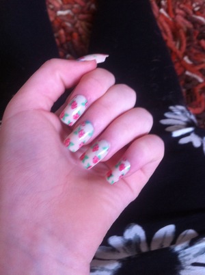 My new fake nails that I got for XMAS xx