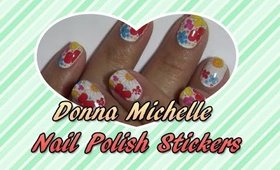 Demo: Donna Michelle Nail Polish Stickers | Dollar Tree Product  [PrettyThingsRock]