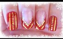 Advent Calendar | 22 - Red & Gold nail art ✩ Martina Ek