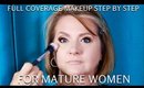 Full Coverage Makeup for Mature Women Step by Step Tutorial - mathias4makeup