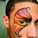 High fashion rainbow butterfly