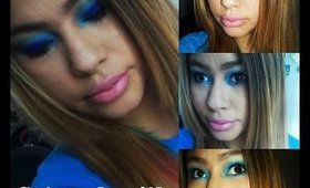GET READY WITH ME BLUE EYESHADOW