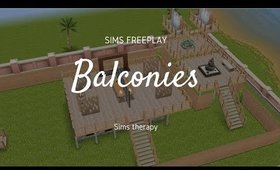 Sims Freeplay | How to Build Balconies Using Support Posts