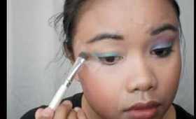 Color Blocking the Sea Make Up Tutorial