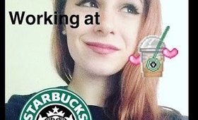 My first day working at STARBUCKS!!||vlog||