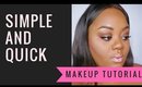 Simple quick makeup look(sorry about the Lighting lol)-@glamhousetv