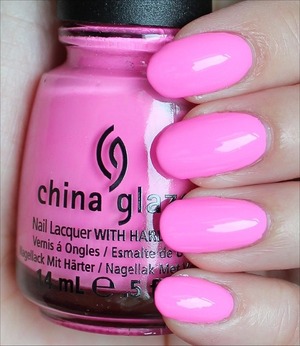 From the Sunsational Collection. Click here to see my in-depth review and more swatches: http://www.swatchandlearn.com/china-glaze-bottoms-up-swatches-review/