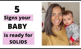5 signs your baby is ready for solids | introducing solids