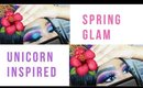 🌸Spring Glam | Unicorn 🦄 Inspired Makeup 2018 | simplyyliaa